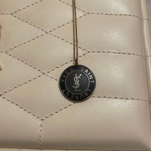 Yves Saint Laurent Button Necklace